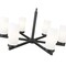 Z-Lite Danica 6 Light Chandelier, 26in. W x 12.5in. H, Matte Black 3044-6MB - alternate 2
